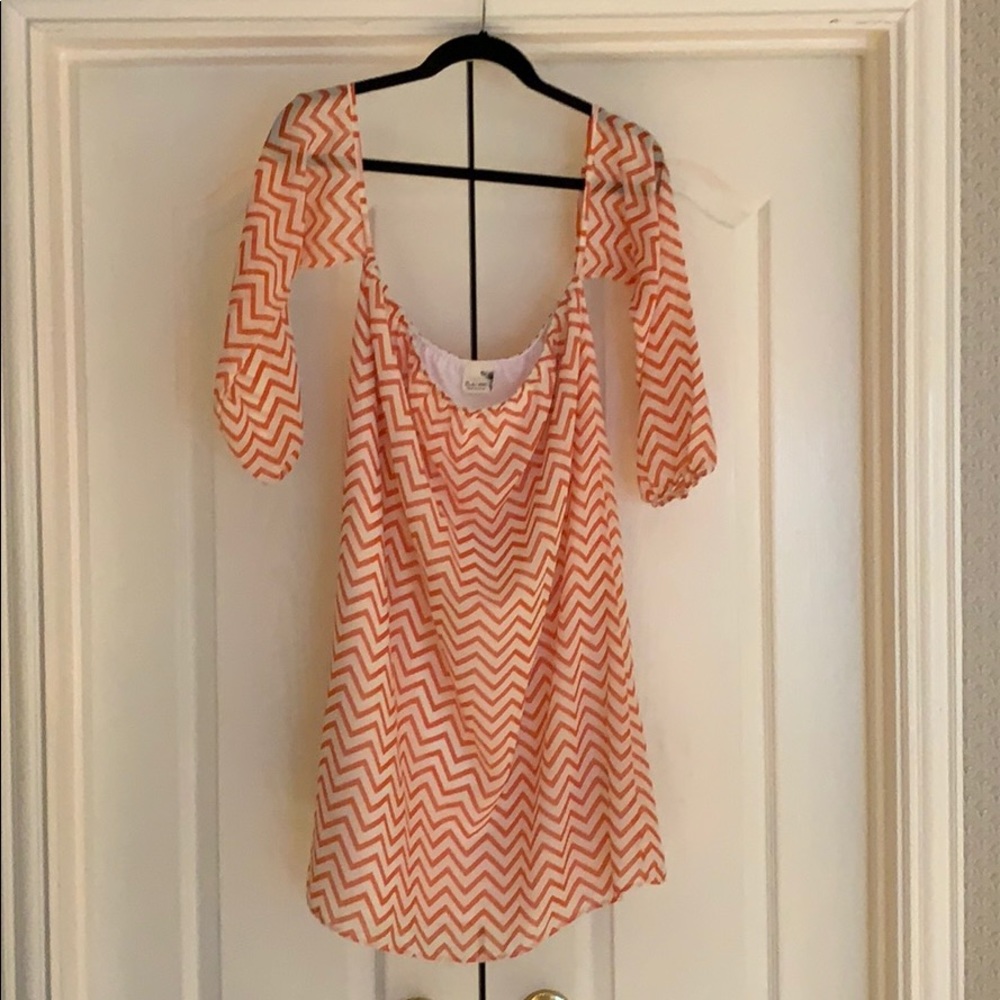 Empire Zigzag Dress w Sleeves